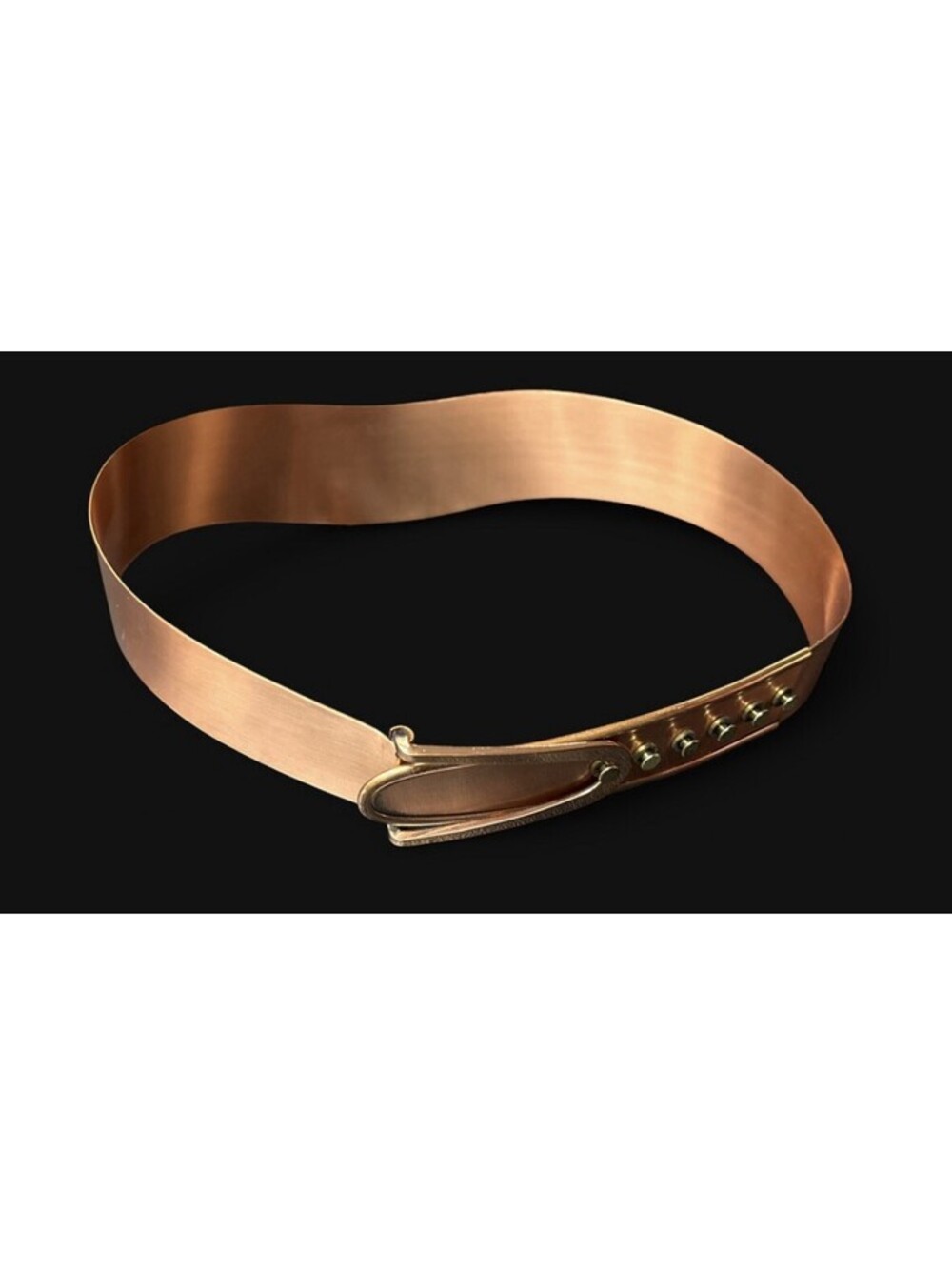 Rare 1950s MCM Renoir Copper Contour BELT 27 Inches In Original Plastic